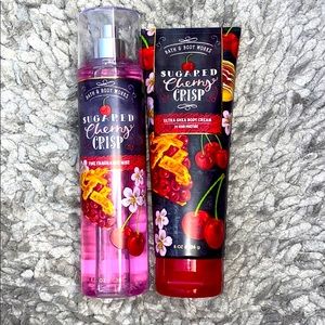 Bath & Body works- Sugared Cherry Crisp Set